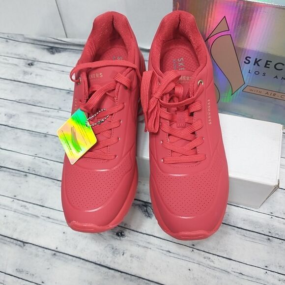 Skechers Million Air Elevated Air 155401 Red Sneaker Women’s SZ 9.5 New With Box - Picture 10 of 12